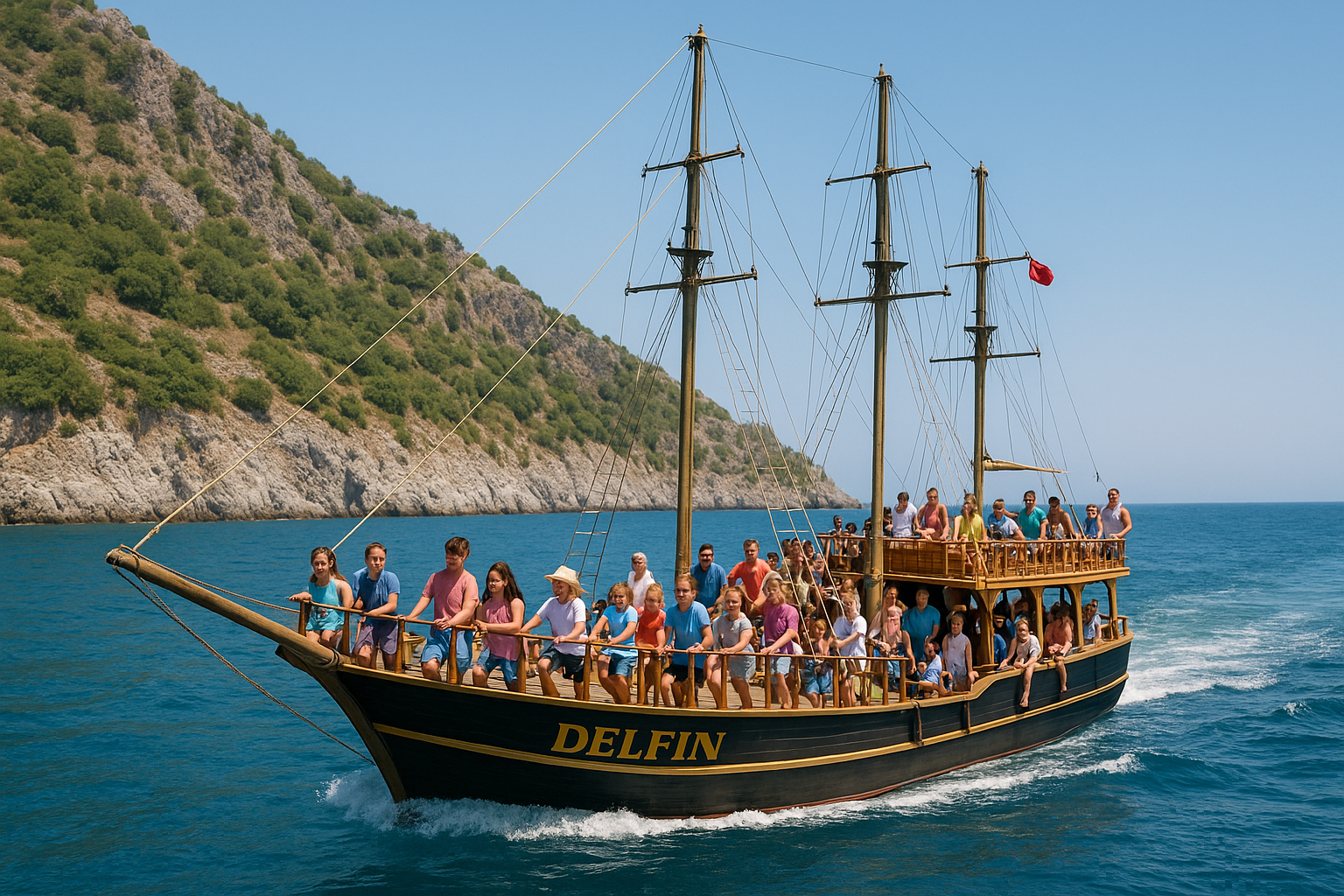 Ailece deniz eğlencesi mi arıyorsunuz? Alanya Delfin Tekne Turu çocuklar için özel etkinlikleriyle unutulmaz bir gün sunuyor!