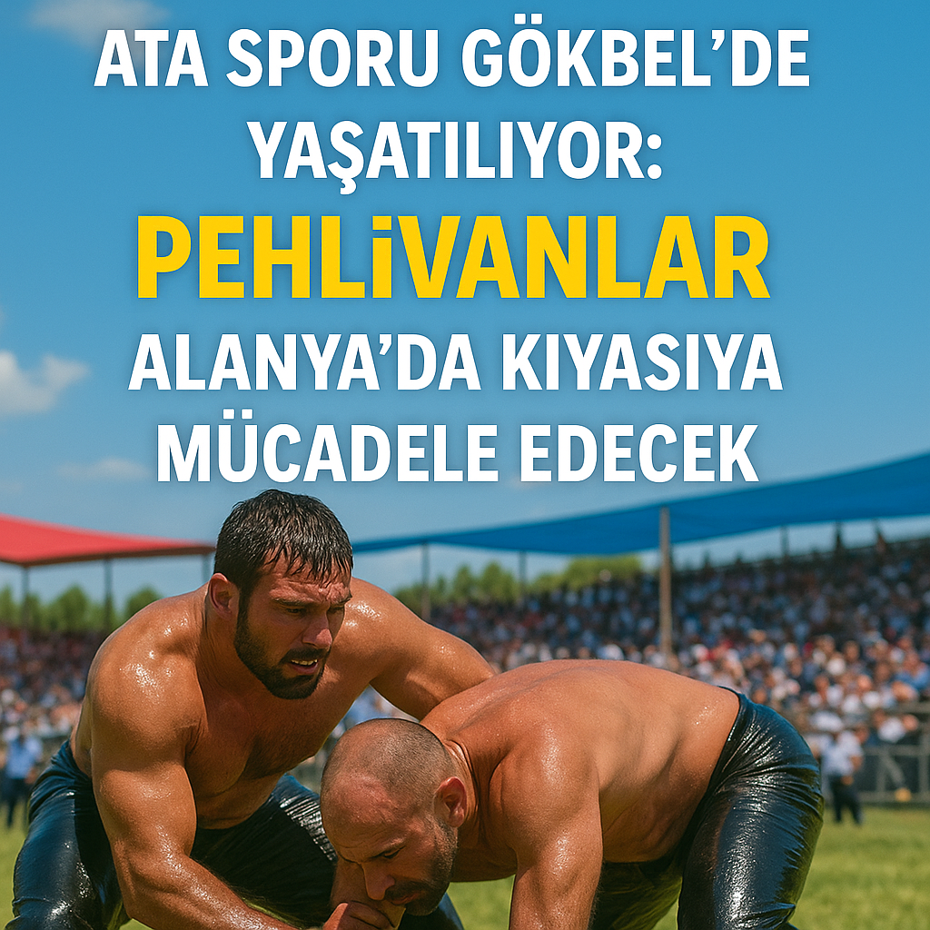 Gökbel Güreşleri’nde ata sporu olan yağlı güreş, Alanya’nın yayla kültürüyle harmanlanarak yaşatılıyor.