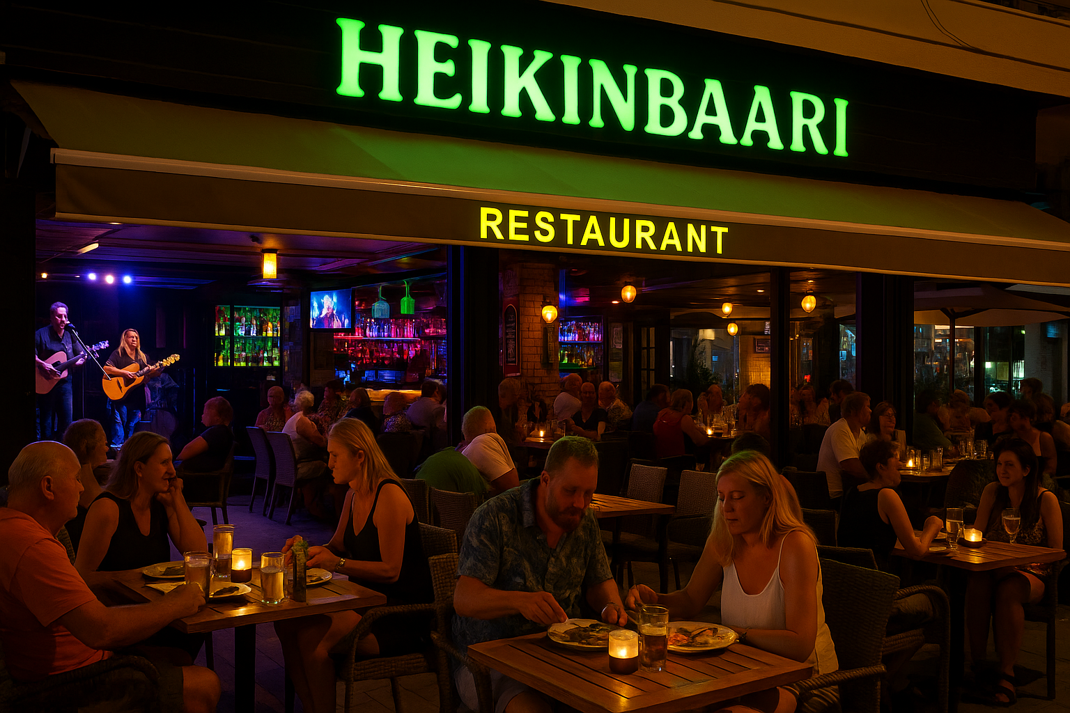 Heikinbaari Alanya’da sizi bekliyor! Lezzetli yemekler, canlı müzik ve sıcak atmosferin tadını Best of Alanya ile keşfedin.