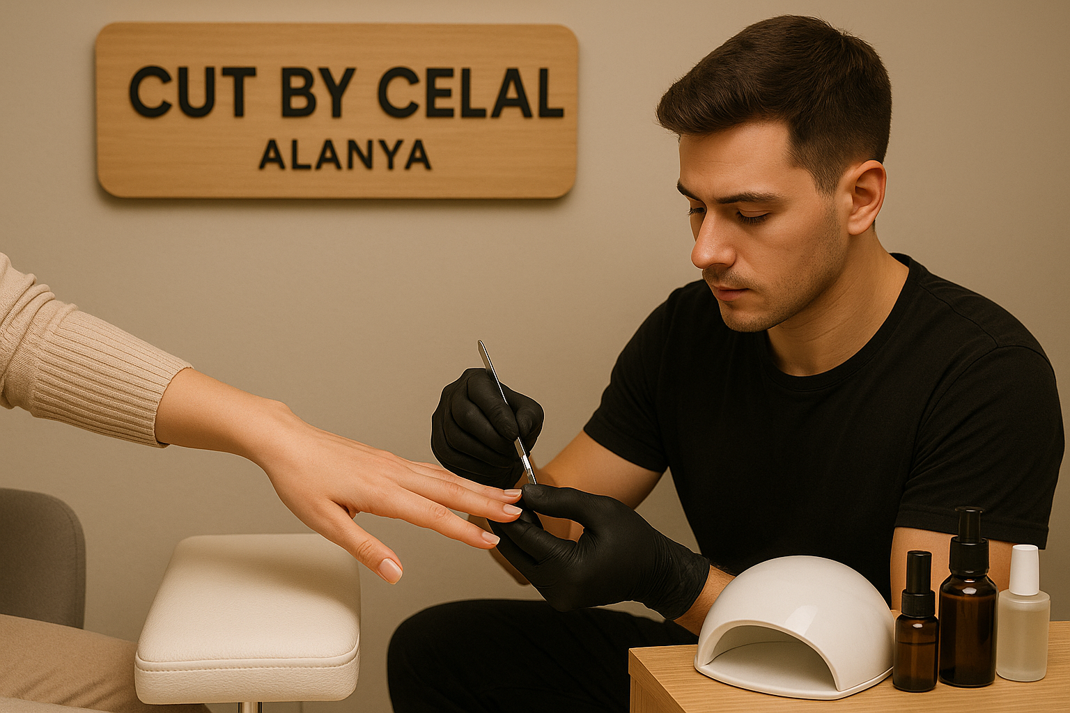 Cut By Celal güzellik salonunda uygulanan detaylı el ve ayak bakımı