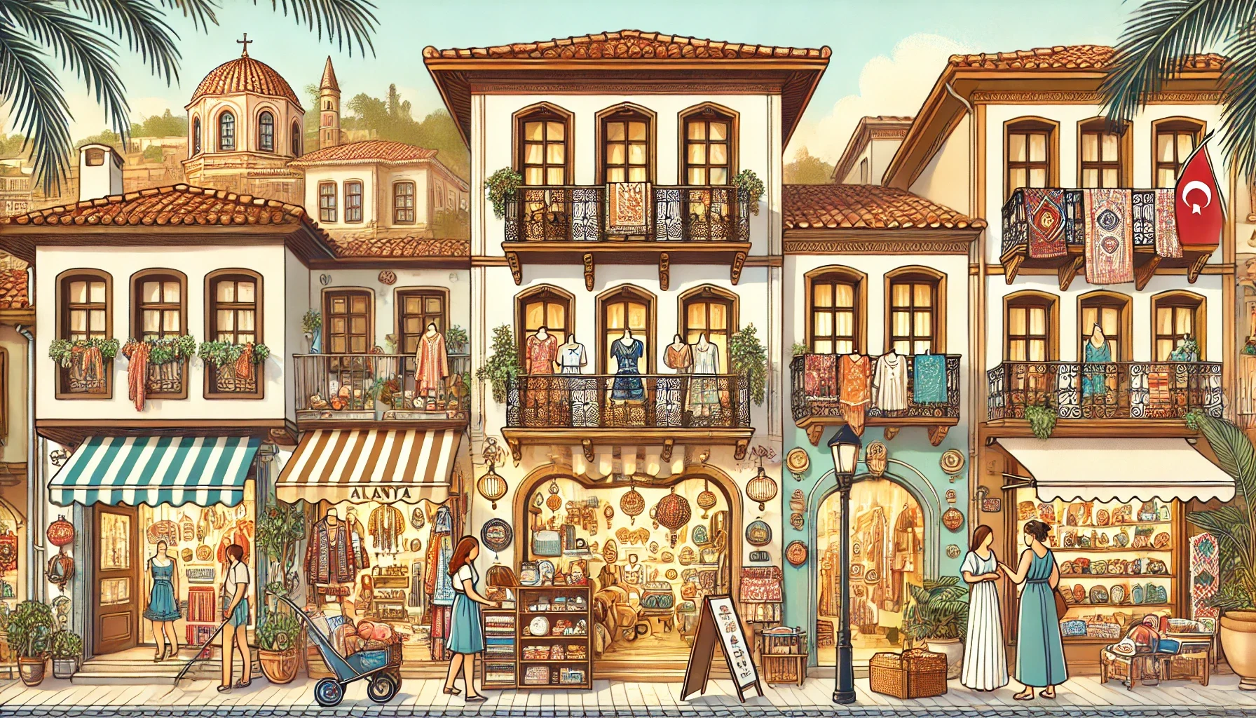 "Alanya’daki butik mağazalar, el yapımı ürünler, benzersiz tasarımlar ve Akdeniz’in özgün alışveriş deneyimi."