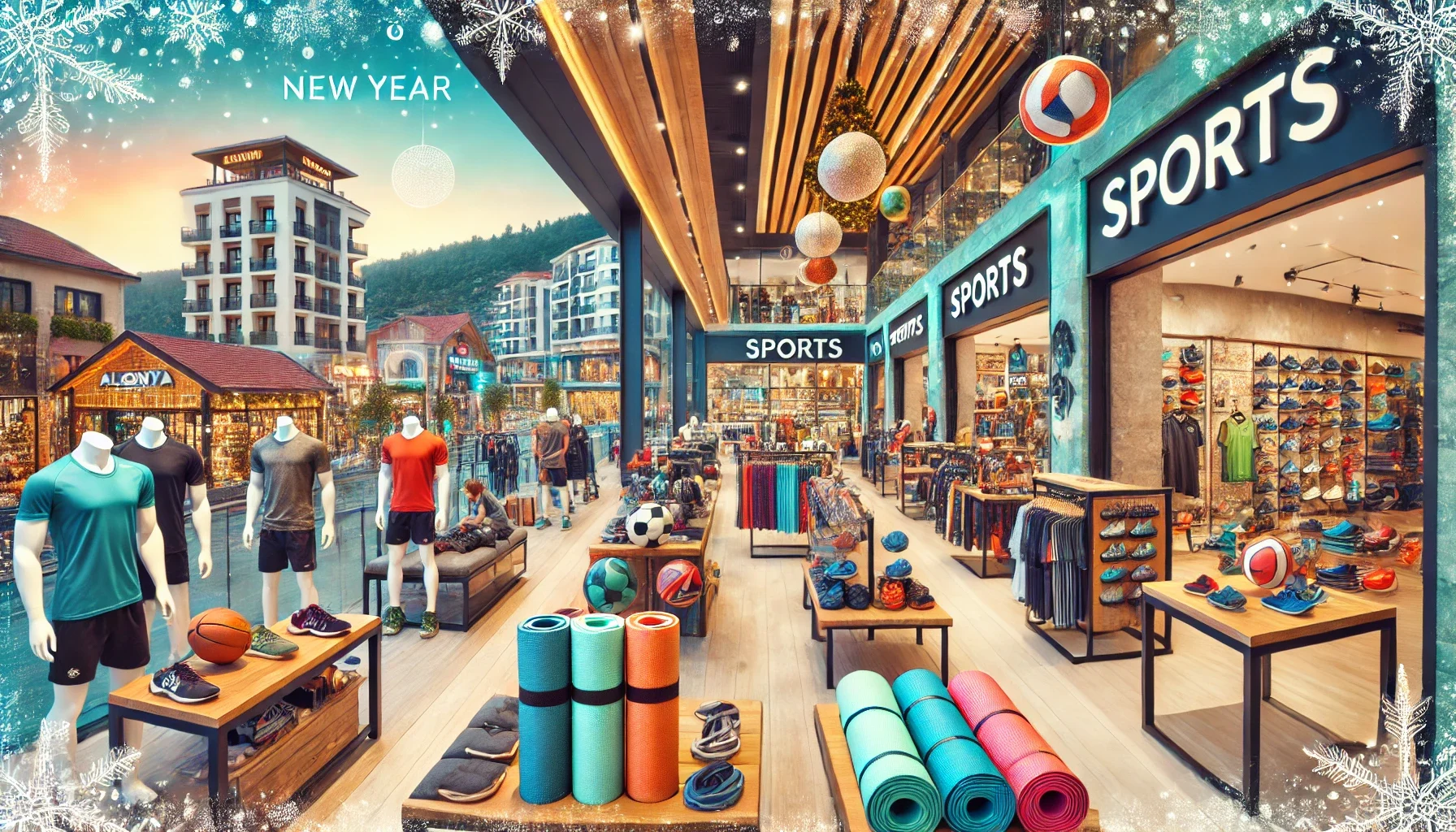 "Alanya’da spor malzemeleri tutkunları için alışveriş: Modern mağazalarda kaliteli spor ekipmanları ve geniş seçenekler."