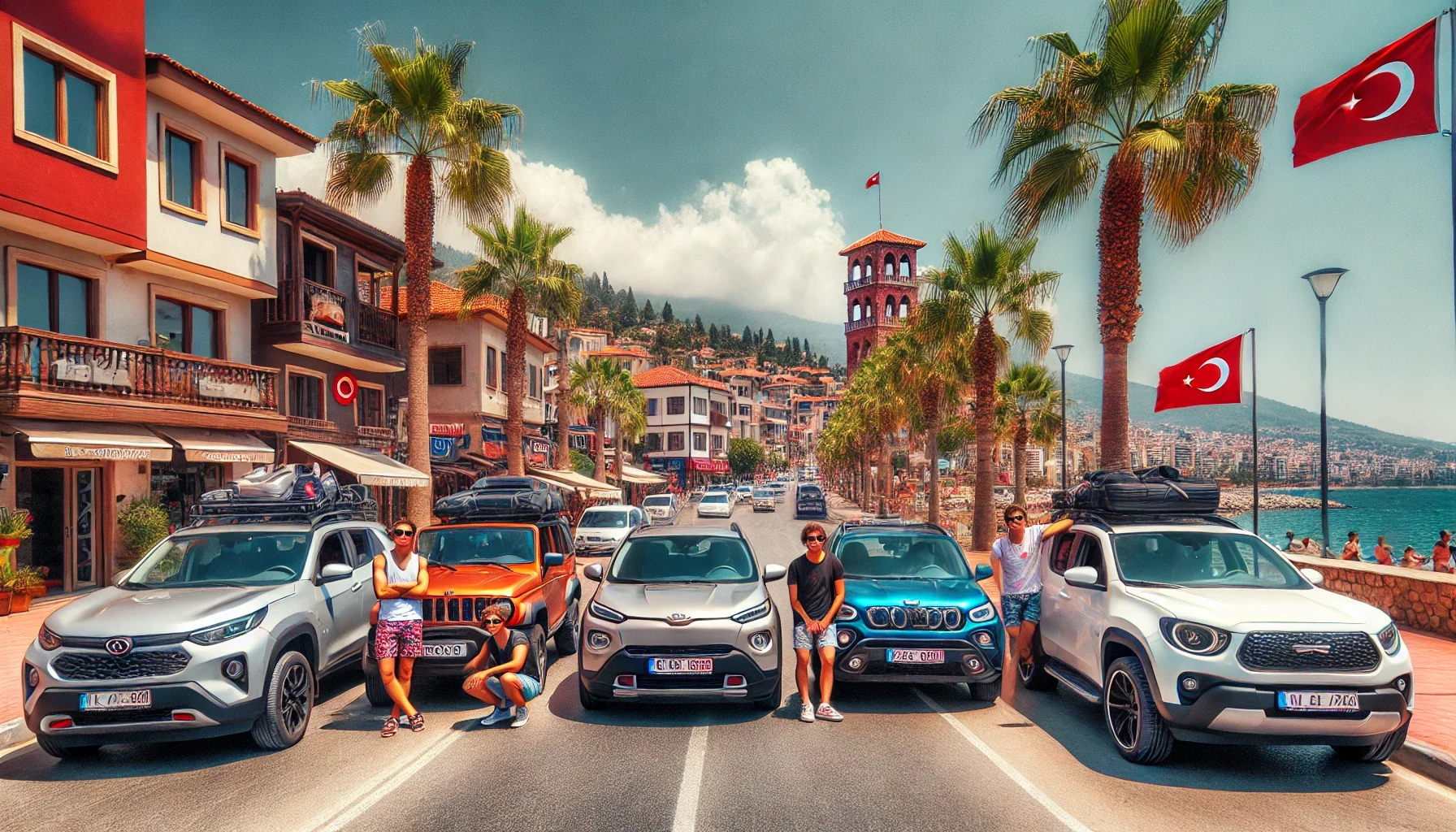 "Turistlerin Alanya’da en çok tercih ettiği araç modelleri.