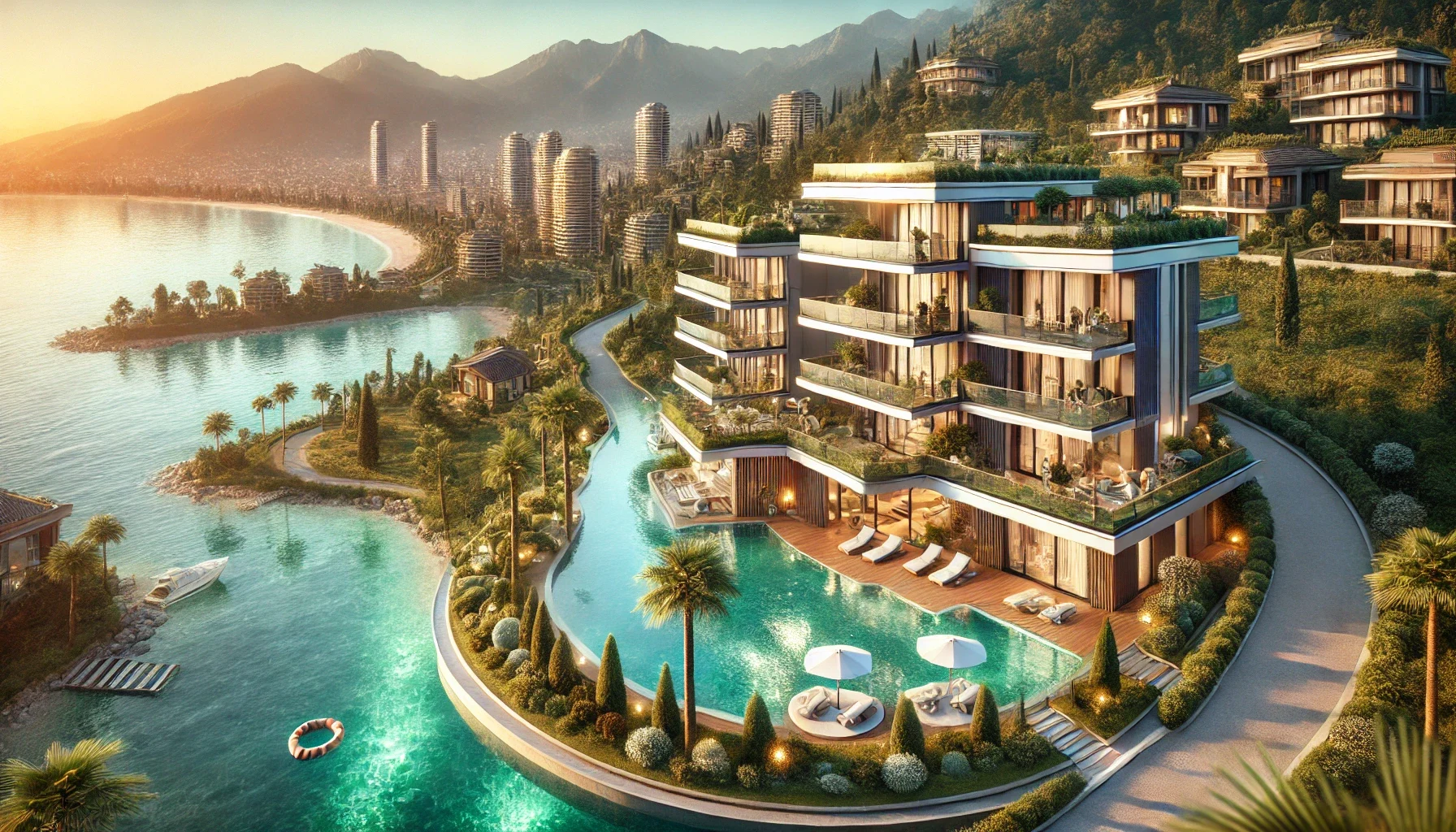 Havuzlu ve modern tasarımlı satılık villalar, Alanya’da emlak piyasasında zirvede.
