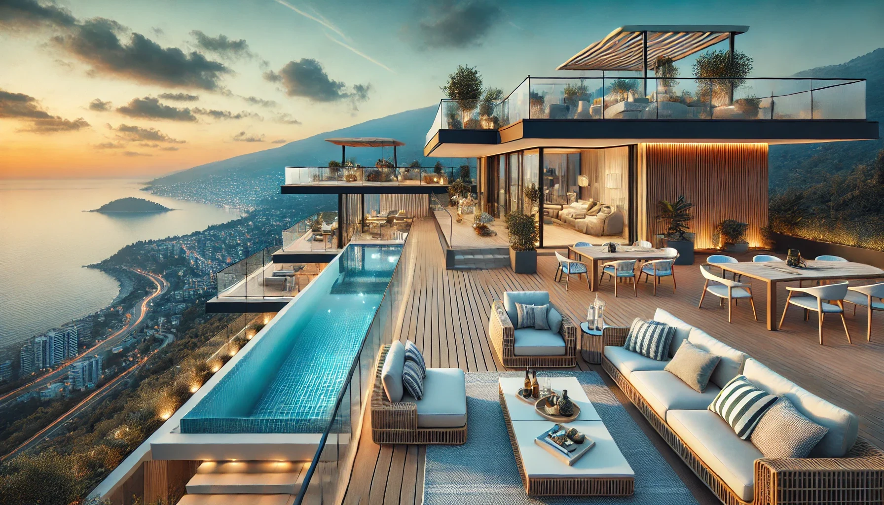 "Modern mimarisi ve eşsiz manzarasıyla Alanya’nın lüks rezidansları yatırımcıların gözdesi."