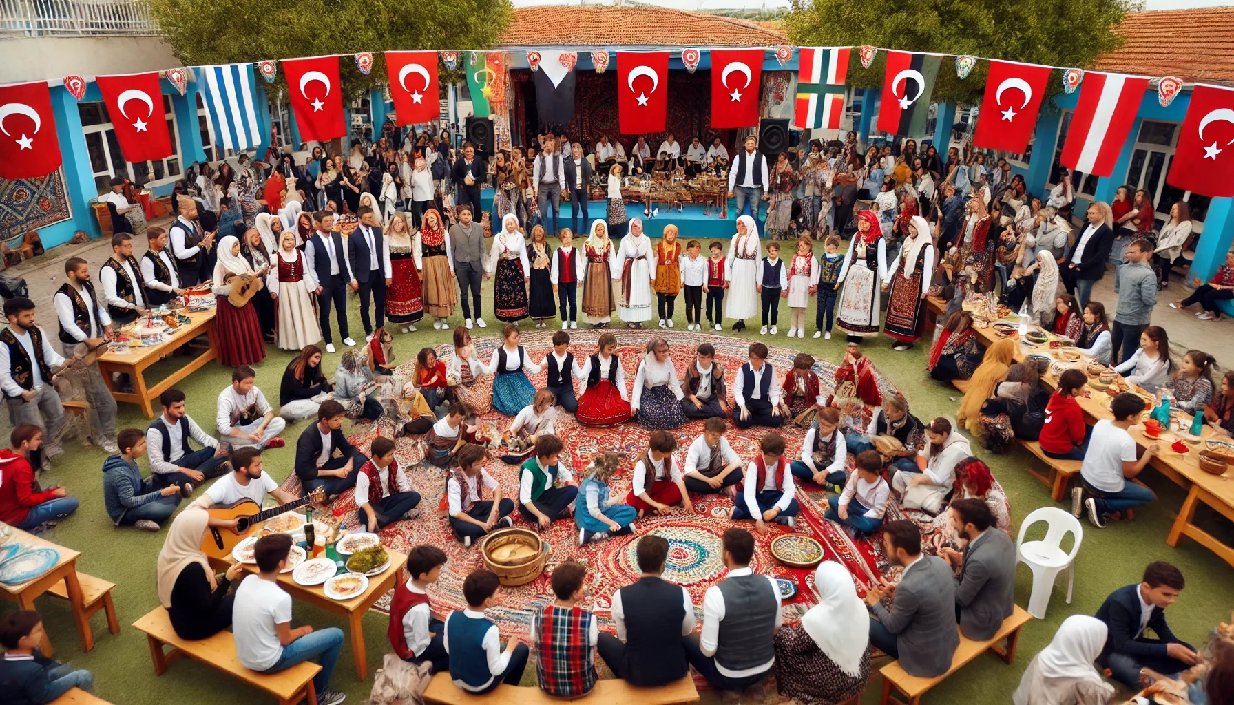 Eğitimde yerel ve kültürel değerlerin korunmasını vurgulayan bir sınıf etkinliği."