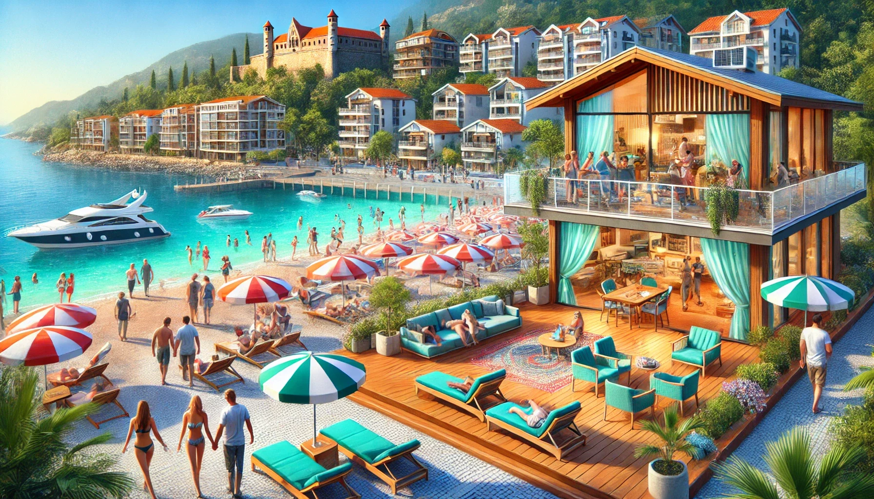 "Alanya’da lüks tatil evleri ve sahil kenarındaki evlere yoğun ilgi."