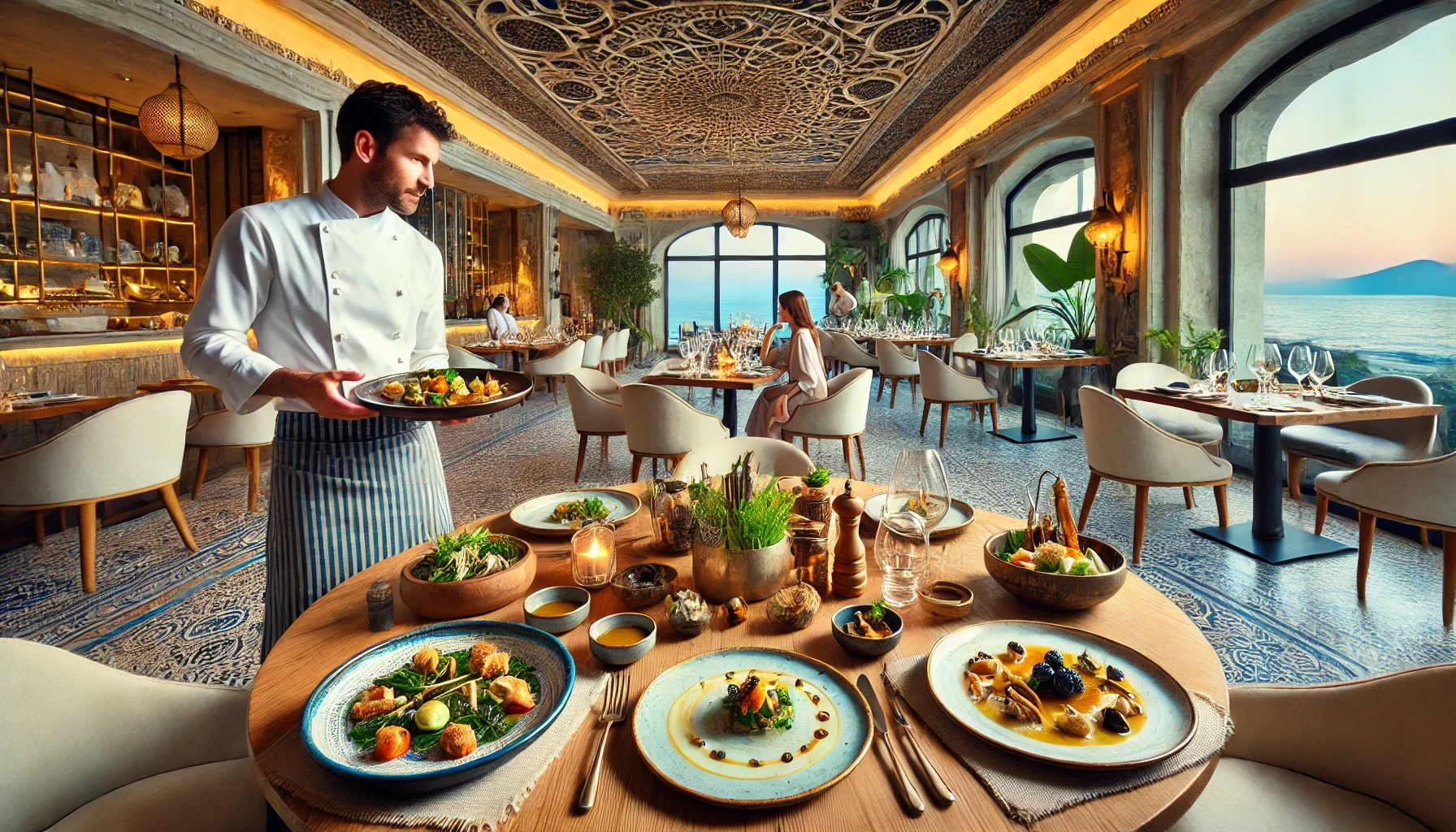 "Alanya’da ünlü şeflerin tavsiye ettiği özel yemeklerden bir sunum."