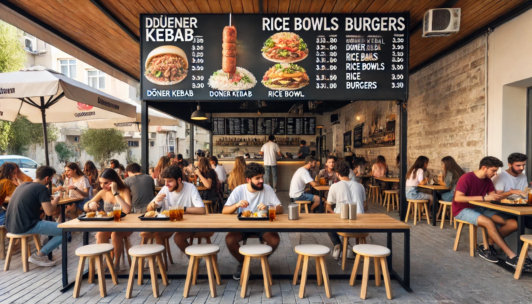 Alanya’da uygun fiyatlı ve öğrenci dostu lezzetler sunan bir restoran."