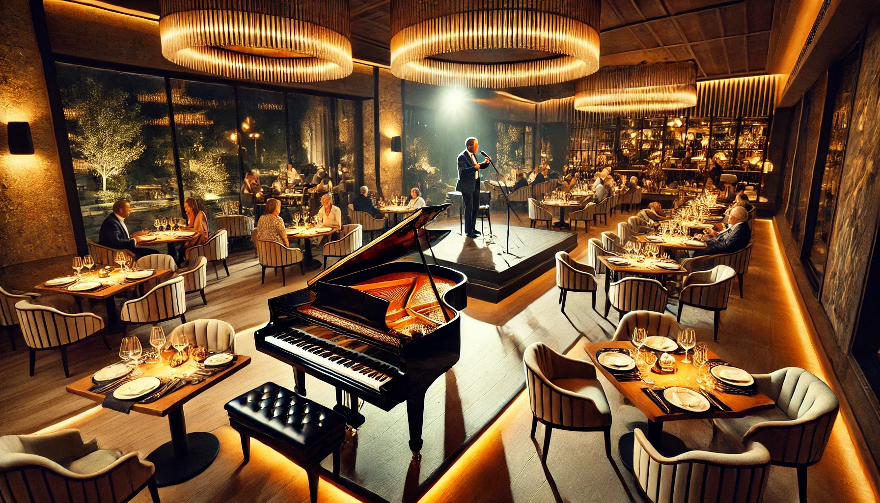 Alanya’da canlı müzik eşliğinde keyifli bir akşam yemeği sunan restoran."