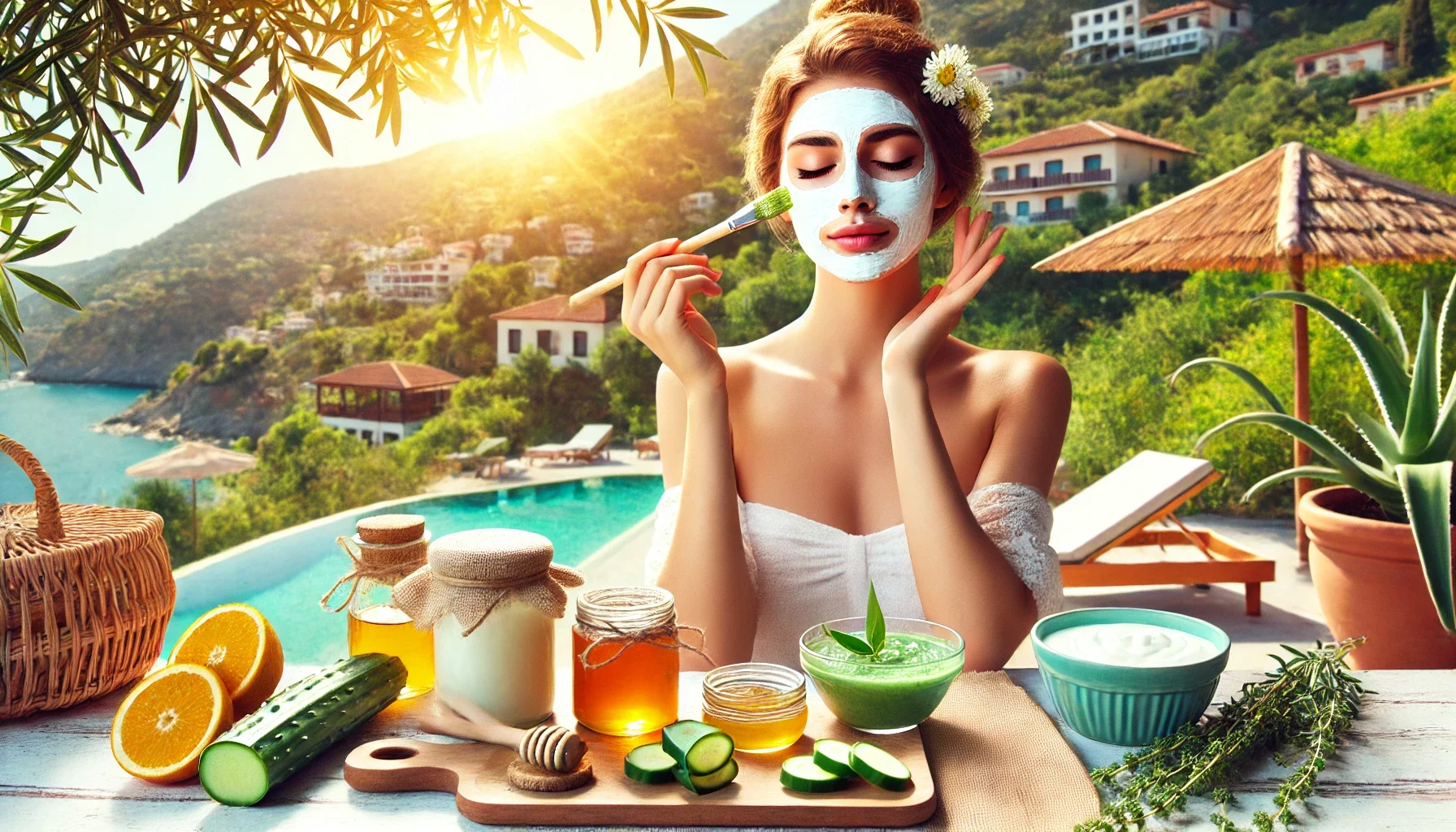 "Alanya’daki bir spa merkezinde yüz güzelliğinizi organik cilt bakımı ve rahatlatıcı yüz maskesi uygulaması."