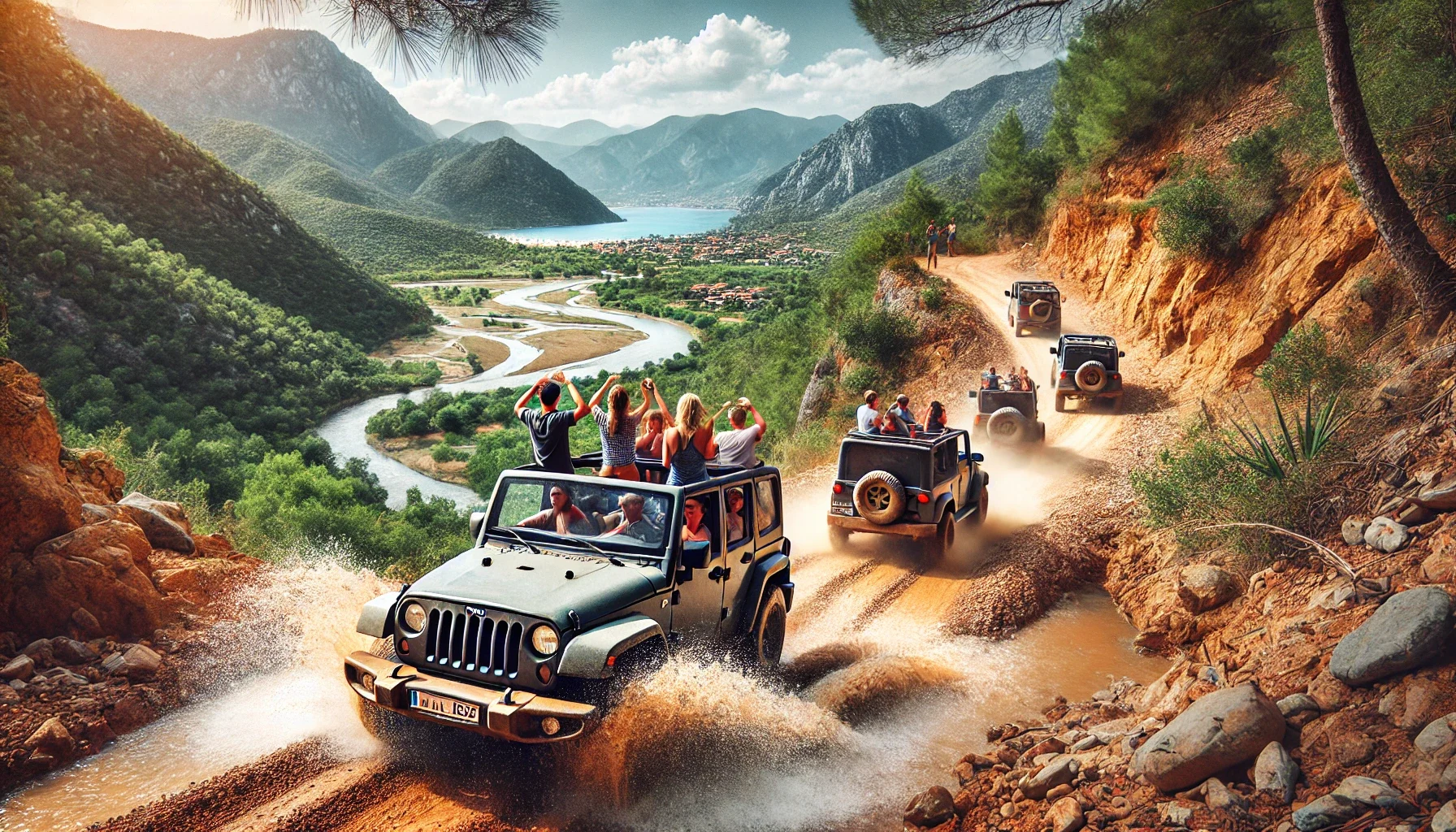 Alanya’da jeep safari ile Toros Dağları’nda adrenalin dolu bir keşif yolculuğu."