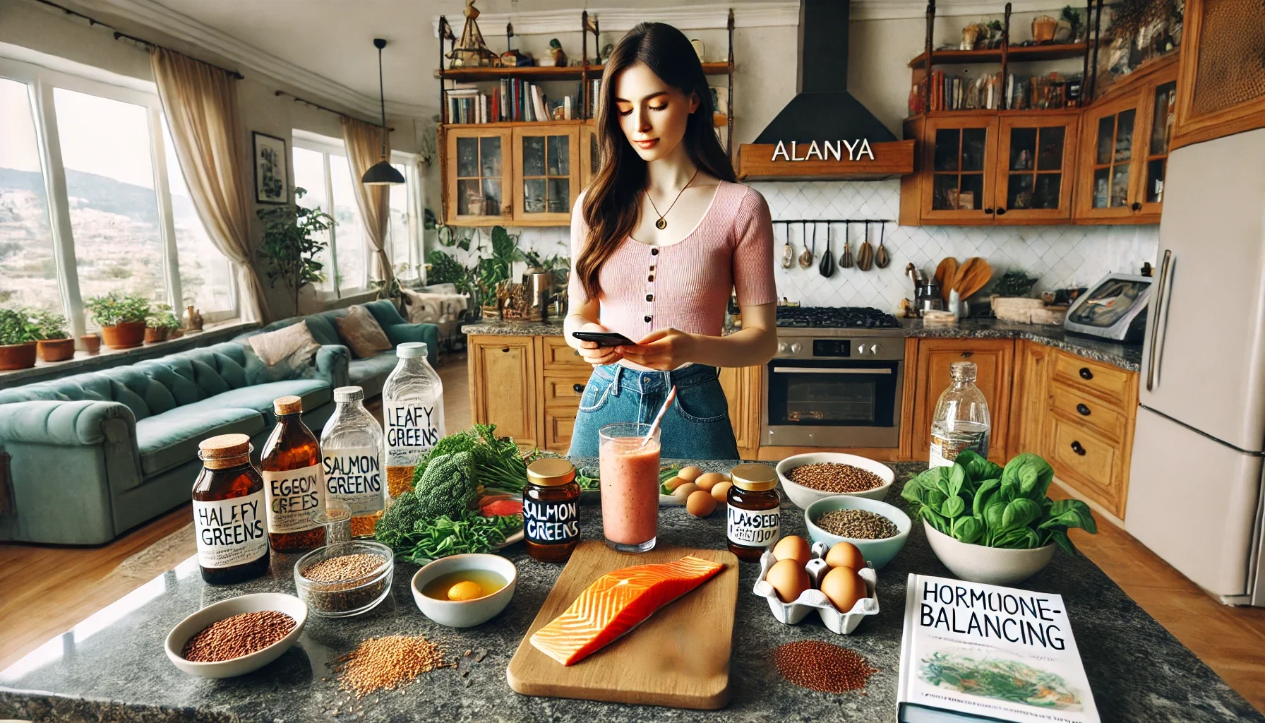 Alanya’da hormon dengesini destekleyen sağlıklı beslenme ve doğal gıdalar."