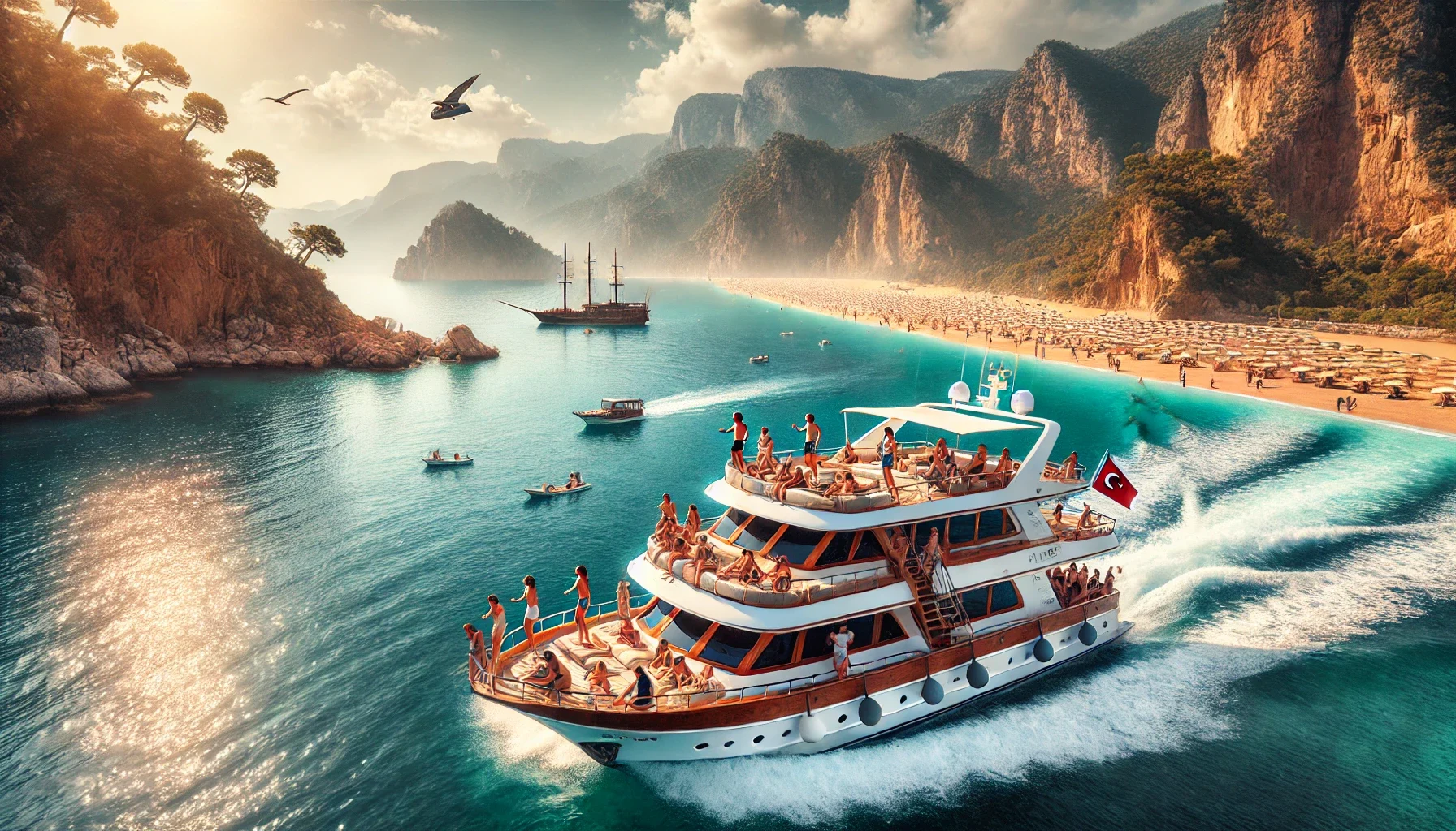 Alanya Tekne Turları: Kleopatra Plajı’na Denizden Muhteşem Bir Yolculuk"