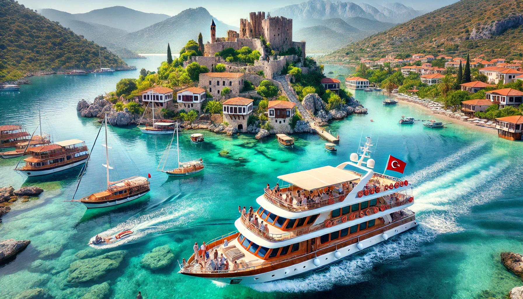 "Alanya’dan Kekova ve Simena Antik Kenti’ne tekne turlarıyla tarihi ve doğal güzellikleri keşfedin