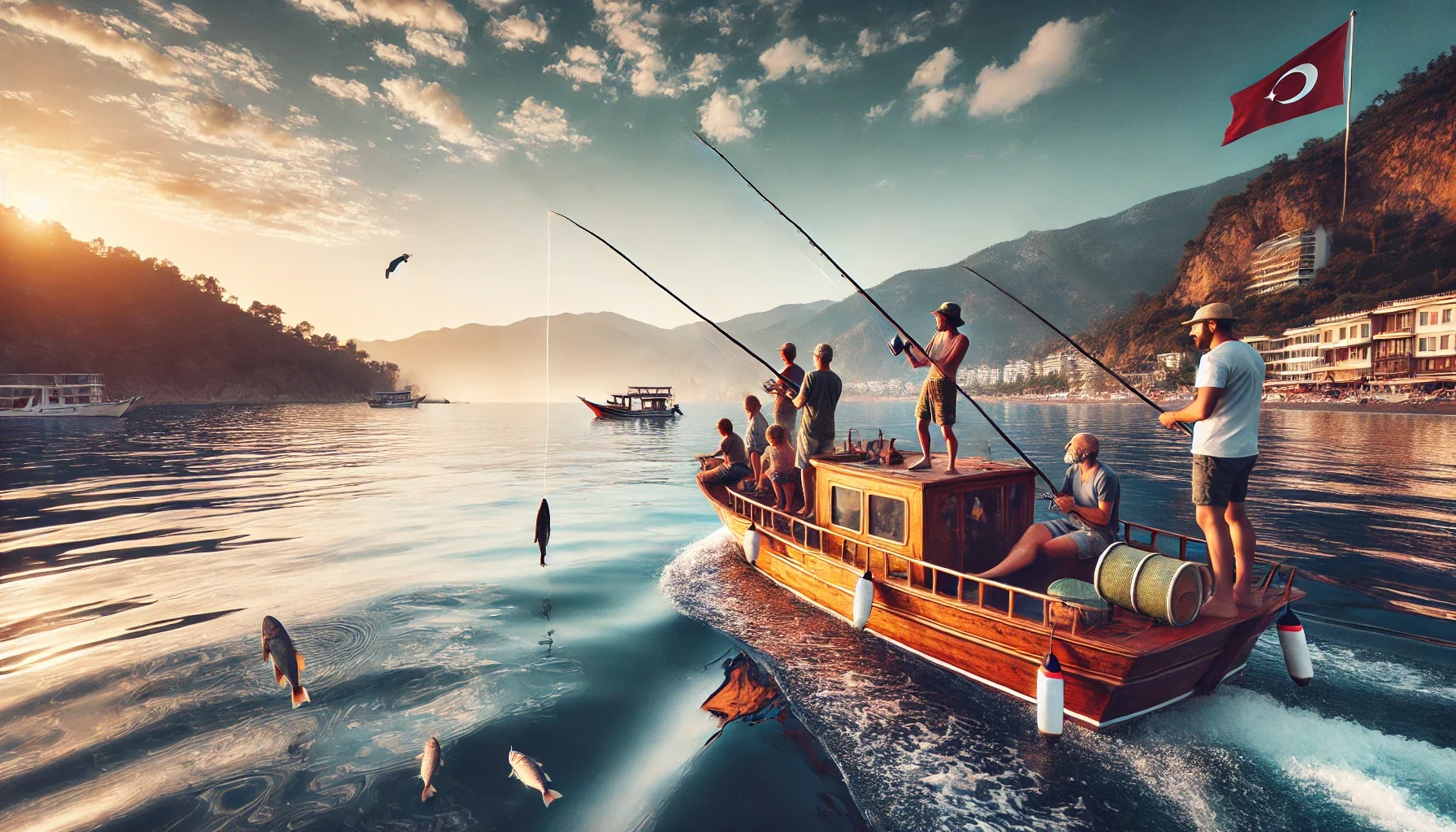 "Alanya’da profesyonel rehberler eşliğinde düzenlenen tekneyle balık tutma turlarında doğayla iç içe bir gün geçirin."