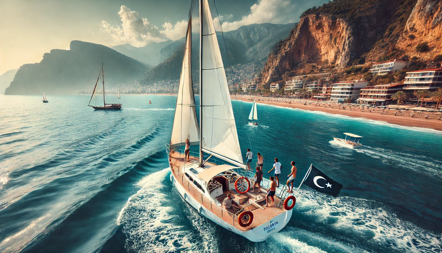 Alanya’da yelkencilik deneyimi sunan tekne turları ile denizciliğin keyfini çıkarın."