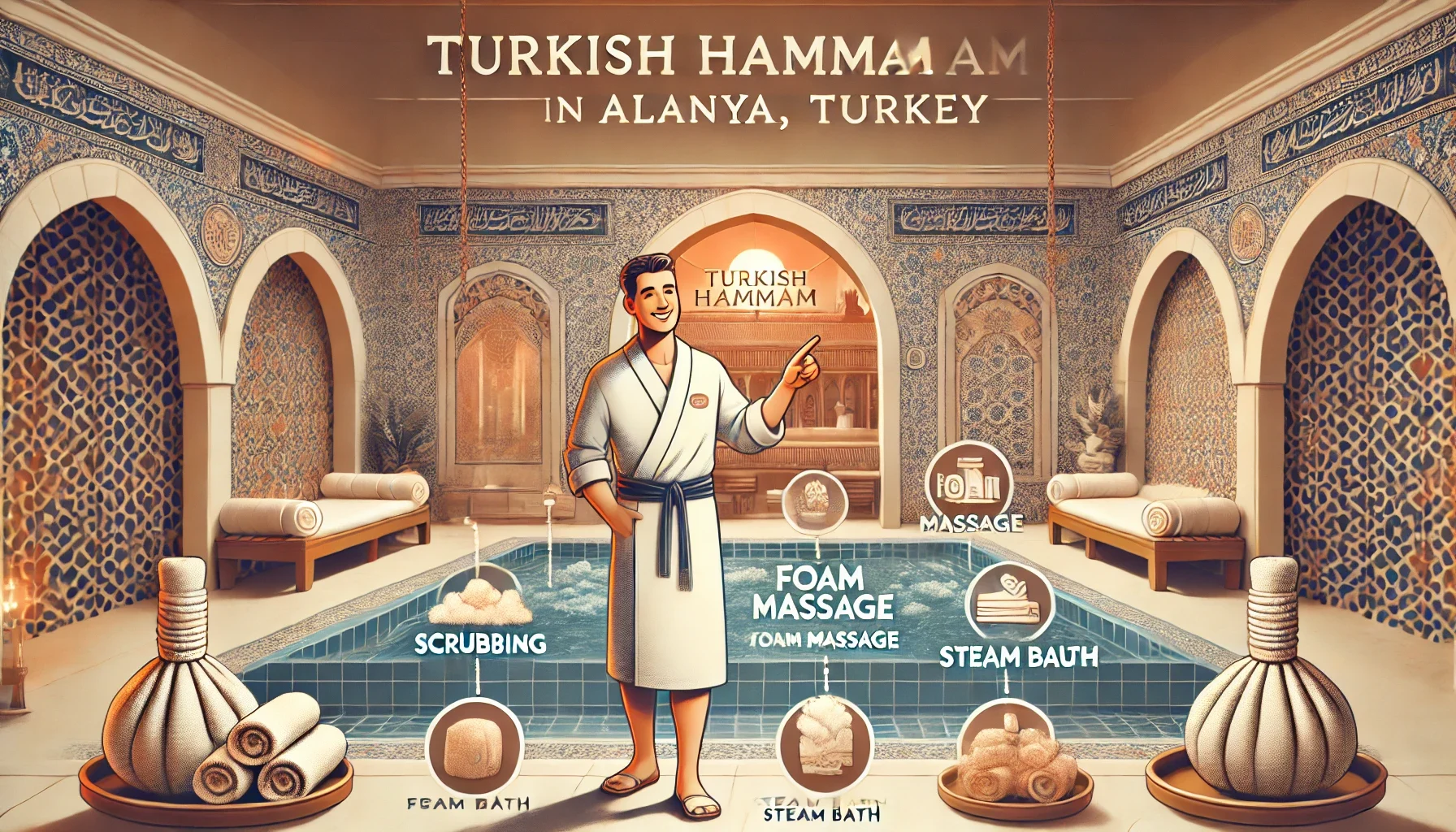 "Türk hamamına ilk kez gidecekler için adım adım rehber: Alanya’daki en iyi hamamları keşfedin."