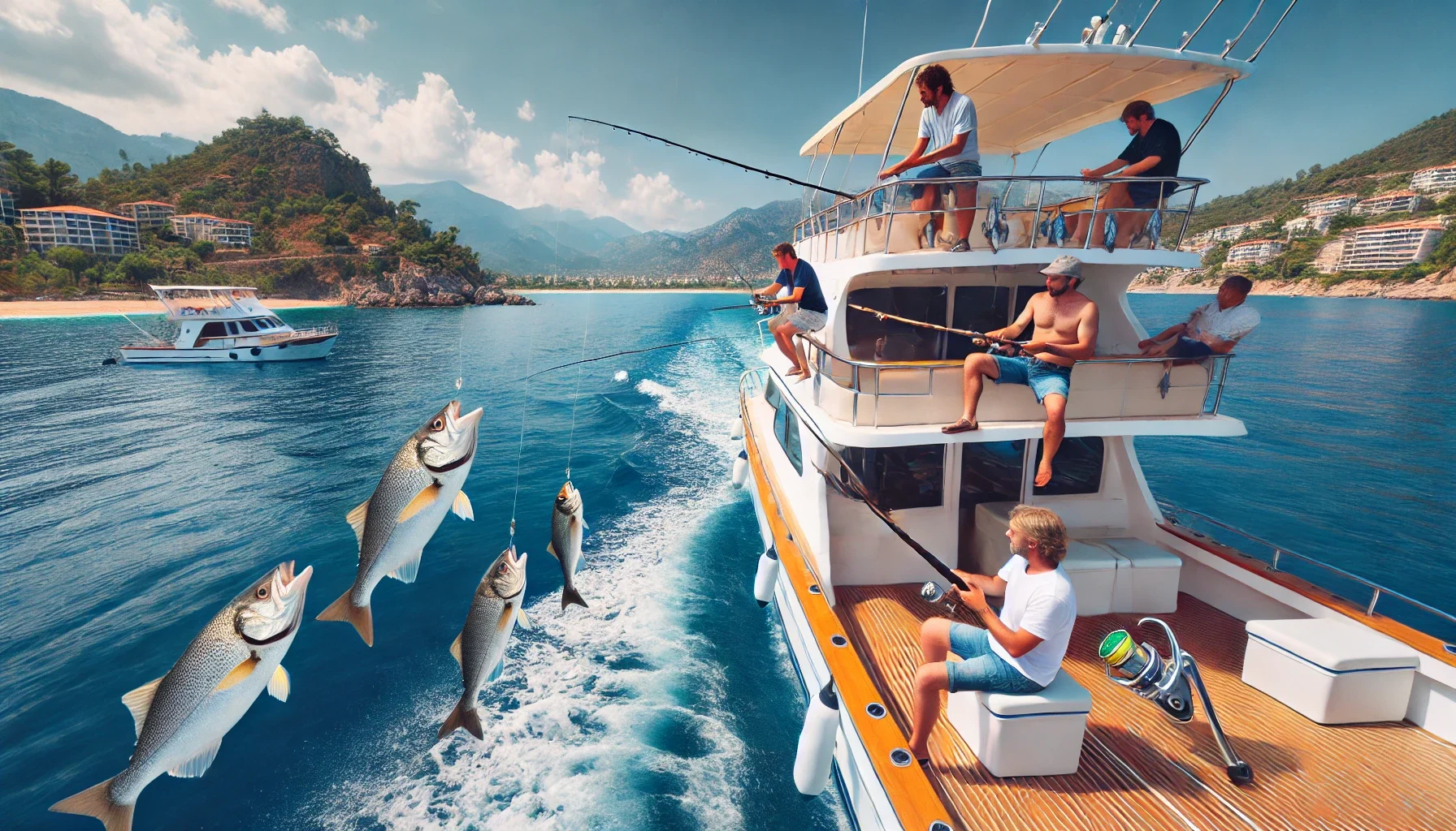 "Alanya’da tekneyle açık deniz balıkçılığı turuna katılarak Akdeniz’in derin sularında avlanmanın keyfini çıkarın."