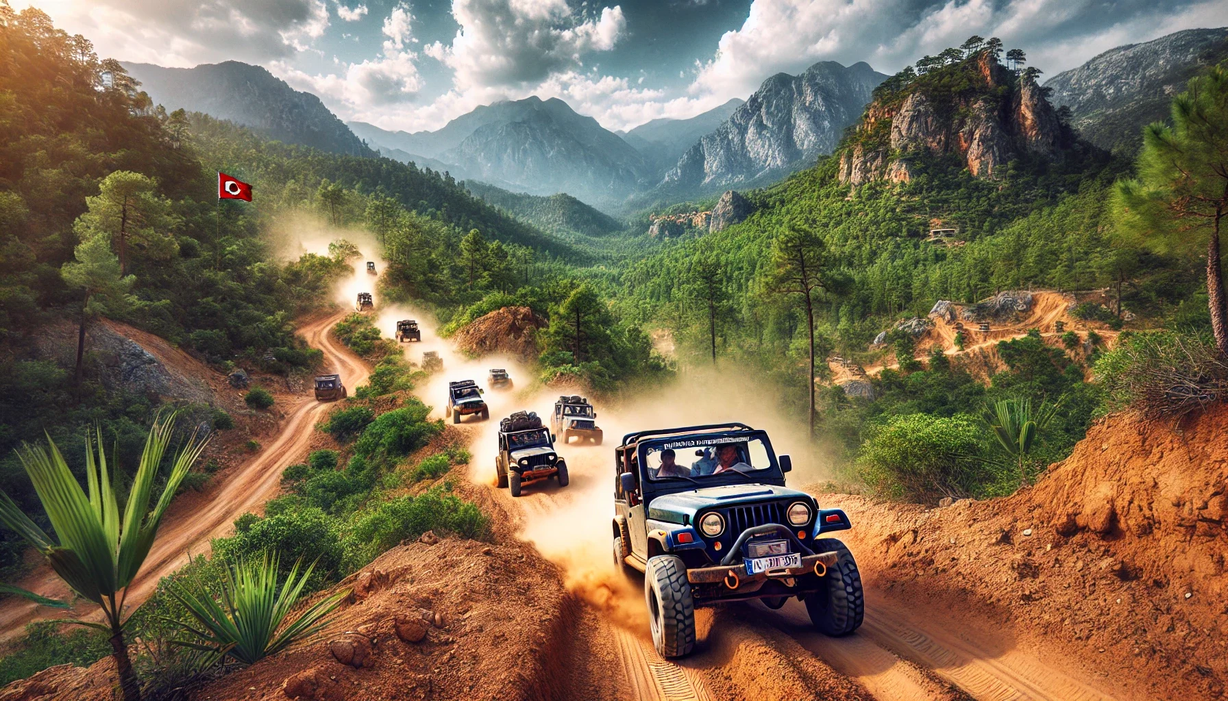 "Heyecan ve doğa keşfi bir arada! Alanya Jeep Safari turu ile Toros Dağları’nın eşsiz manzaralarını keşfedin."