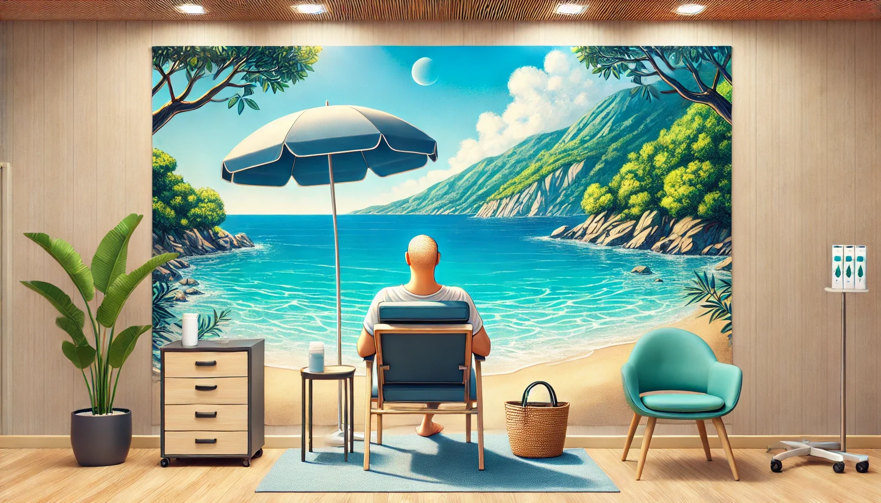 "Alanya'nın doğal güzelliklerinde saç ekimi sonrası rahatlama ve iyileşme süreci."