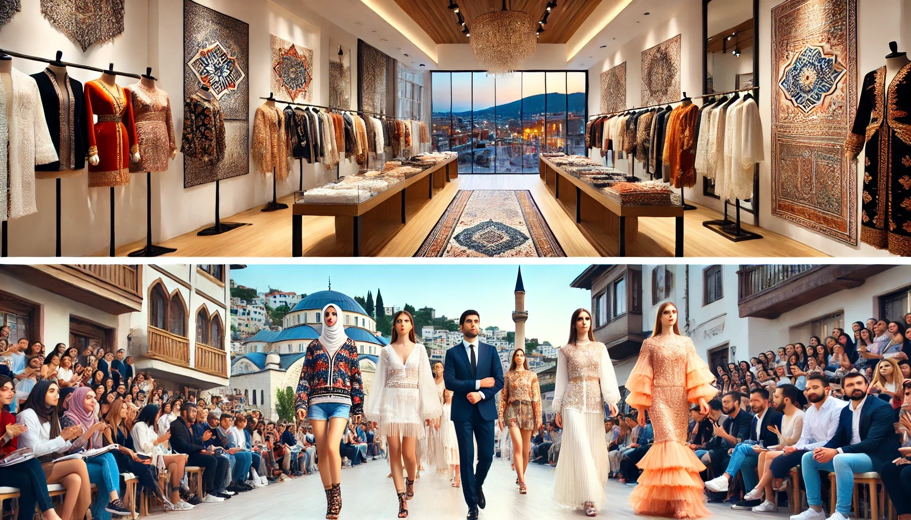 Alanya’da Türk tasarımcıların şık giyim koleksiyonları büyük ilgi görüyor.