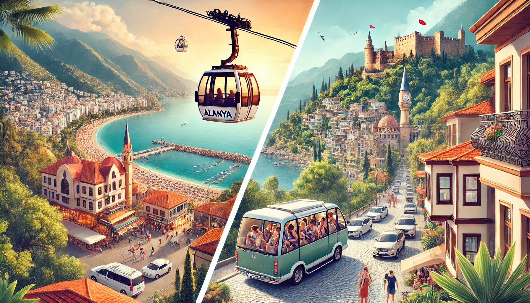 Alanya’da teleferik ve şehir turu ile tarihi ve doğal güzelliklerin tadını çıkarın.