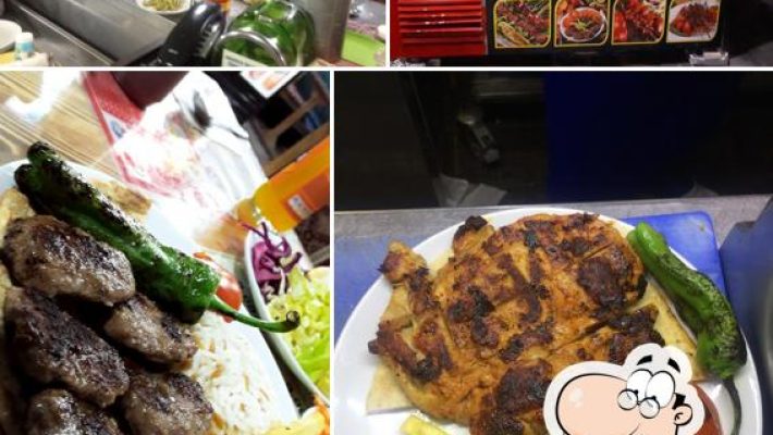 Duman Kebap & Döner Alanya restoran girişi ve ocakta pişen döner görüntüsü