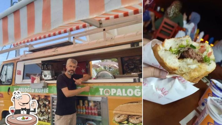 Topaloğlu Köfte Alanya restoranı giriş bölümü ve tabelası