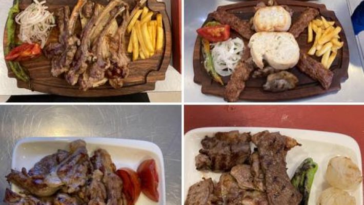 Ziyafet Çorba Pide & Mangal Salonu Konaklı’da taş fırından çıkan kuşbaşılı pide, köz ateşinde pişmiş kebap ve yanında mercimek çorbası sunumu. Alanya