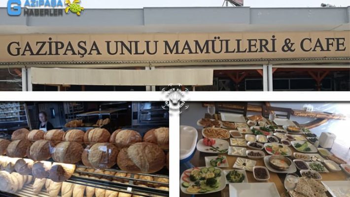 Alanya'da Gazipaşa Unlu Mamülleri fırınında taze pişmiş ekmek, simit ve börek çeşitleri tezgâhta sergileniyor