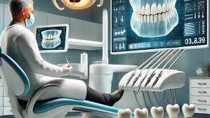 Alanya’daki modern diş kliniğinde hastaya lokal anestezi ile ağrısız ve hızlı implant tedavisi uygulanıyor.