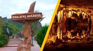 Damlataş Mağarası’nda tarihî ve doğal güzellikleri keşfeden ziyaretçiler