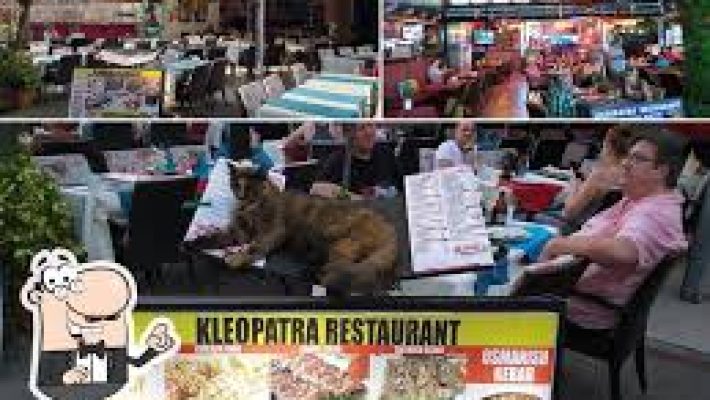 “Alanya Kleopatra Restaurant’ta kebap, ızgara, pizza ve steak çeşitleriyle zengin menü sunumu”