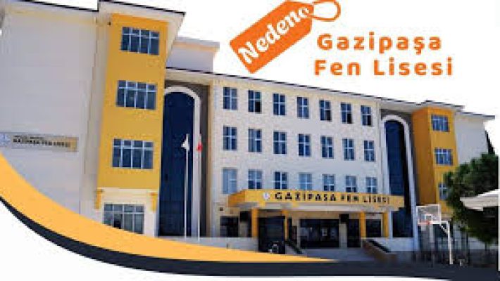 Gazipaşa Fen Lisesi modern okul binası, öğrencilerin eğitim aldığı sınıflar ve okul bahçesiyle birlikte görünüm.