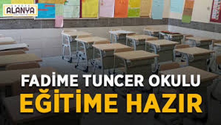 Fadime Tuncer İlkokulu binası, okul bahçesi ve öğrencilerin giriş yaptığı alanların görünümü.