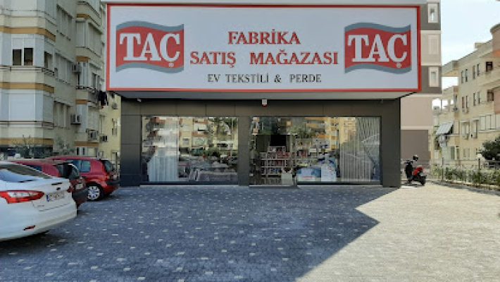“Taç Alanya Fabrika Satış Mağazası yatak örtüsü, nevresim ve ev tekstili ürünleri”