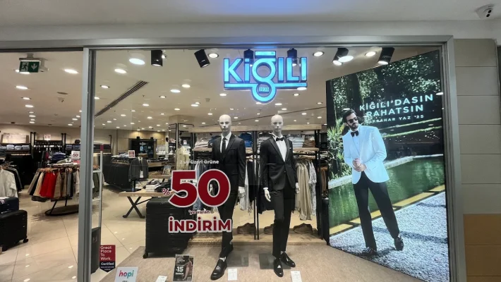Kiğılı Alanya – Erkek giyim, takım elbise, gömlek, pantolon ve aksesuar ürünleri sunan prestijli mağaza.